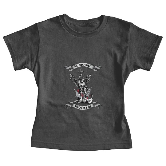 Archangel Saint Michael Protect Us Defend Us Baby Tees