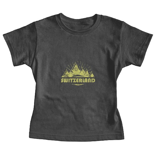 Swiss Mountains And Alps Switzerland Baby Tees