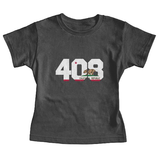 Area Code 408 San Jose California Baby Tees