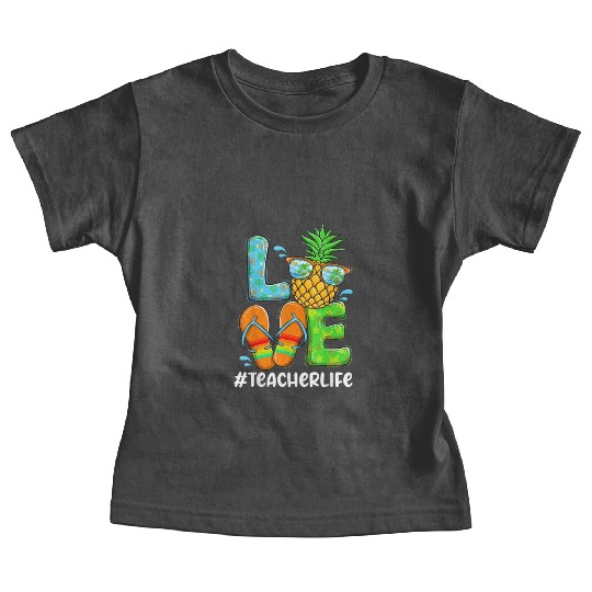 Summer Love Teacher life Love Pineapple Baby Tees