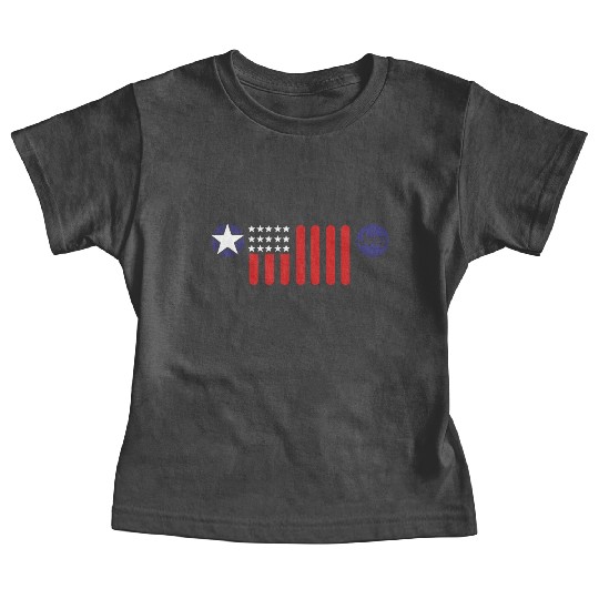 Mens Jeep Patriotic 7 Slot Grille Baby Tees