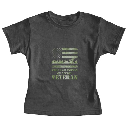 World War 2 Ii 80th Anniversary Proud Grandson Of Baby Tees