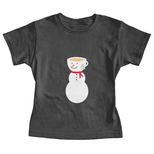Fros-TEA the Snowman Let It Snow frosty tea Baby Tees