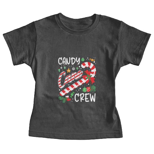 Candy Canes Crew Christmas Matching Group Xmas Baby Tees