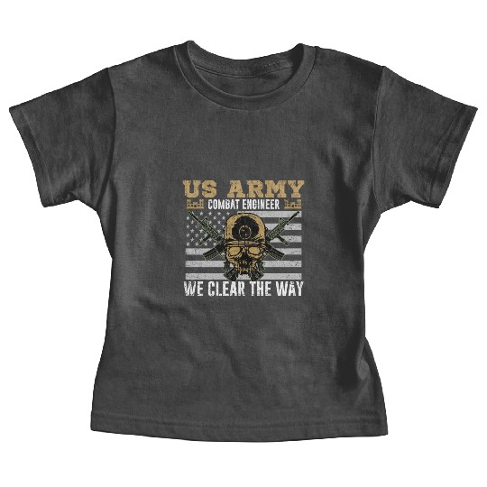 Vintage US Army Combat Engineer 12B Military Pride Baby Tees