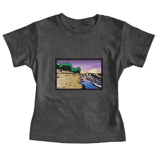 Purple Twilight Indiana Dunes Poster Baby Tees