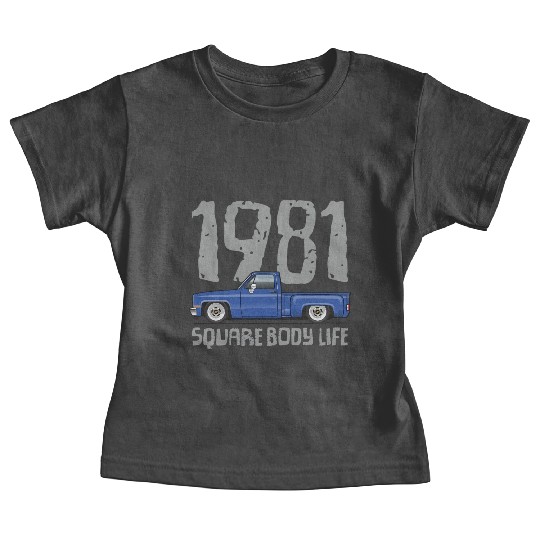 1981 Square Body Life Bright Blue Baby Tees