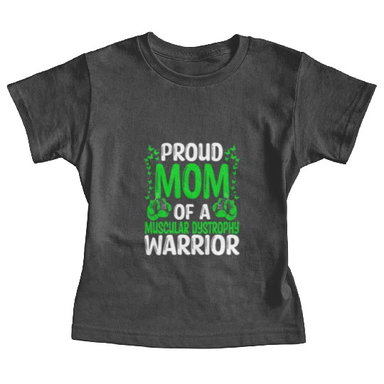 Muscular Dystrophy Ribbon Mom of a Warrior Baby Tees