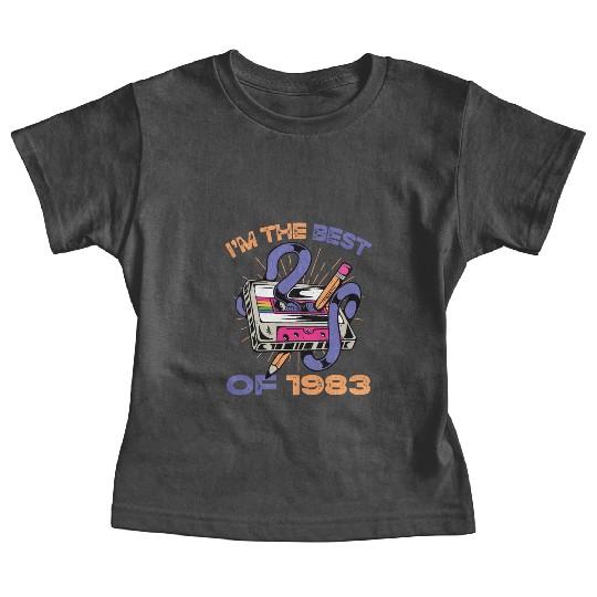 I'm the best of 1983 Vintage Cassette Tape Retro Baby Tees