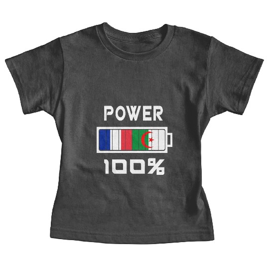 Algeria and France Power 100% Baby Tees