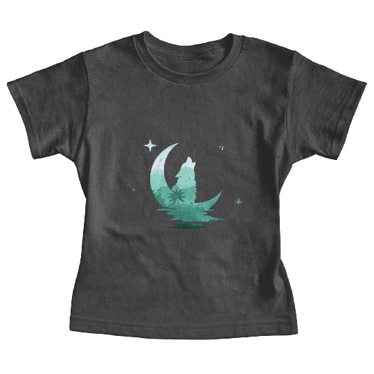 Howling Wolf Nature Lover Baby Tees