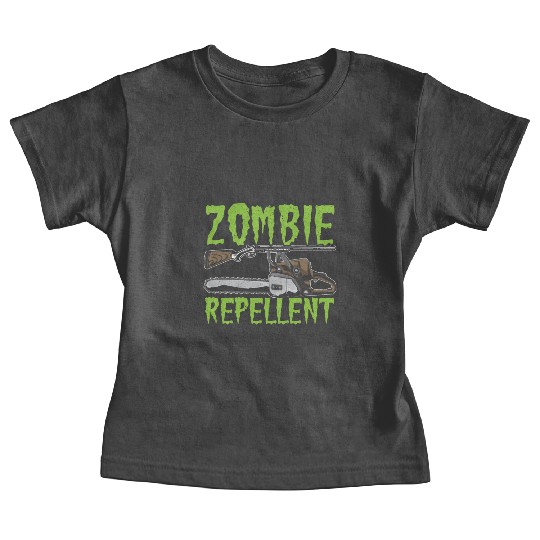 Zombie Repellent Happy Halloween Trick Or Treating Baby Tees