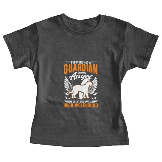 Irish Wolfhound Guardian Angel Baby Tees