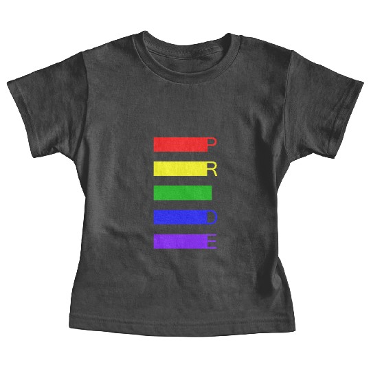 PRIDE Rainbow Flag Colors Baby Tees