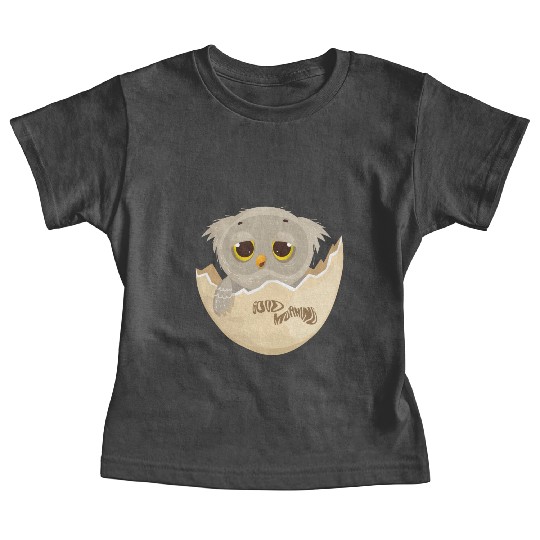 Good morning .. cute baby lazy owl hatching Baby Tees