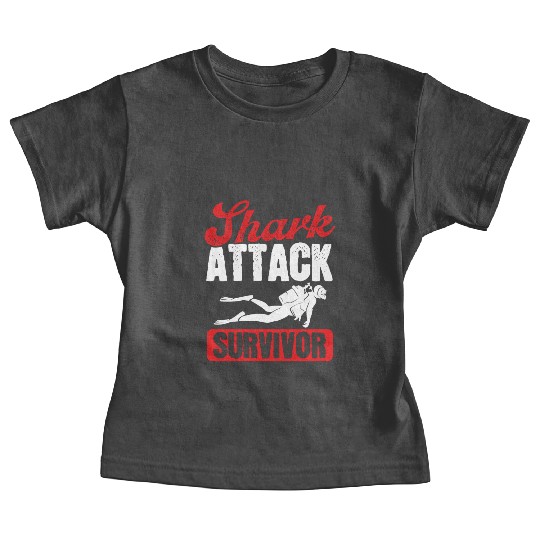 Scuba Diving Shark Attack Survivor Scuba Diver Baby Tees