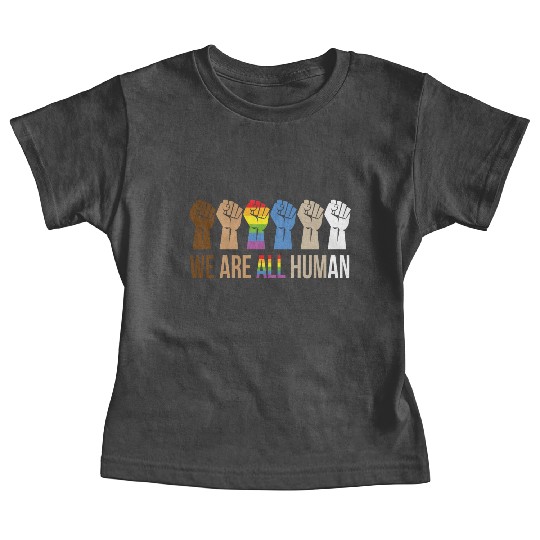 We Are All Human Pride Month For Lesbian and Gays Baby Tees