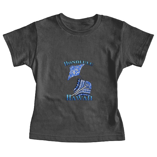 Honolulu Vacation Tribal Stingrays Baby Tees
