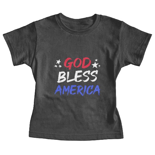 Patriotic USA God Bless America Baby Tees