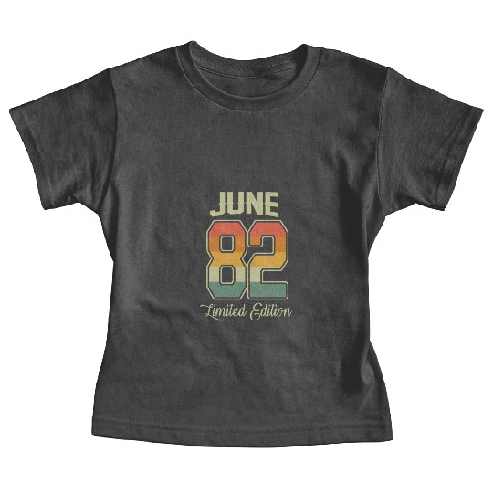 Vintage 40th Birthday June 1982 Sports Gift Baby Tees