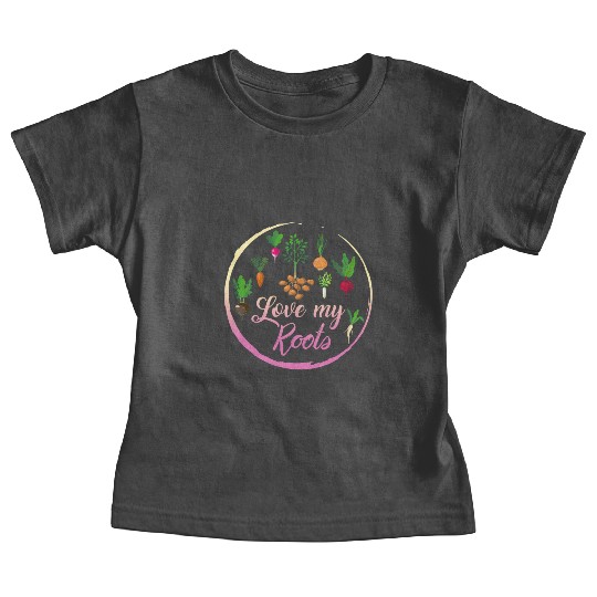Roots Vegetable Baby Tees, Love My Roots Baby Tees,