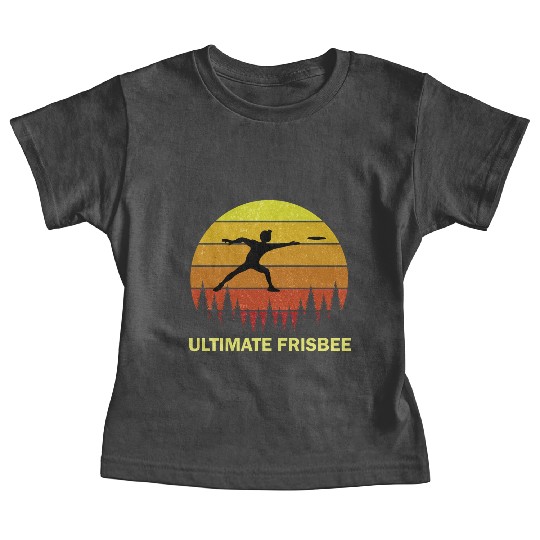 Ultimate Frisbee Disc Golf Flying Players Baby Tees