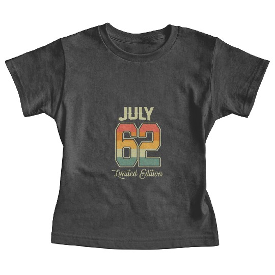 Vintage 60th Birthday July 1962 Sports Gift Baby Tees
