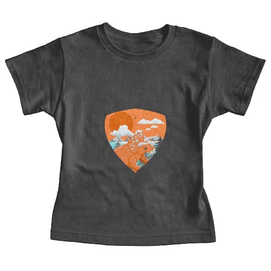 triceratops predators in mountains Baby Tees