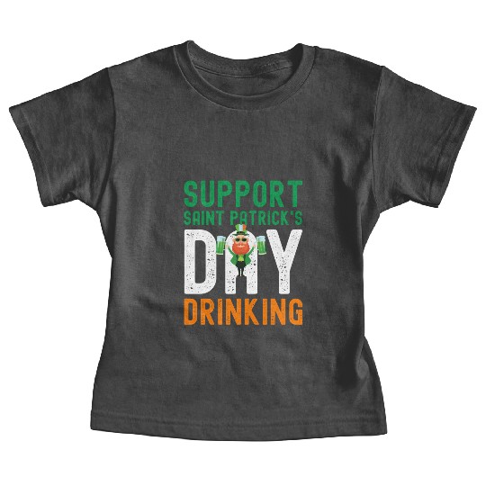 Support Saint Patrick's Day Drinking Baby Tees