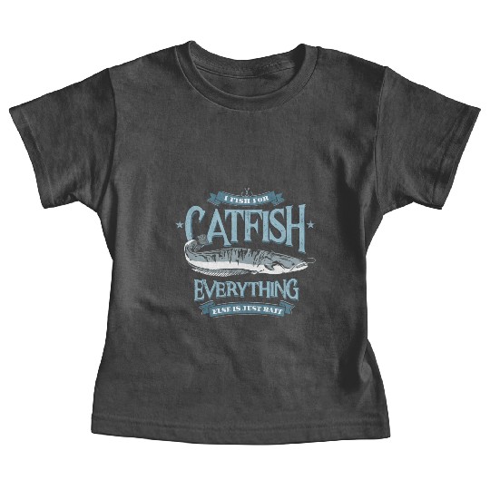 Catfish Hunting Funny Fishing Quote Vintage Baby Tees