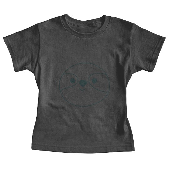 slothy happy face Baby Tees