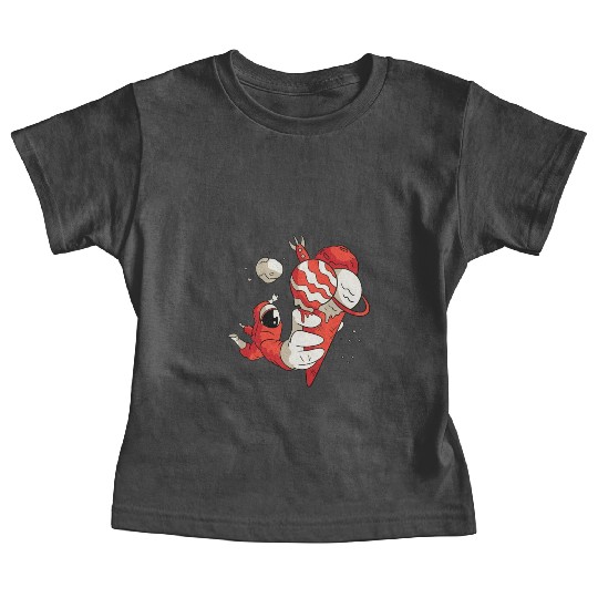 Astronaut With Ice cream Baby Tees