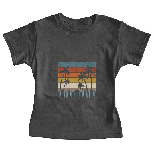 Palm Trees Sunset , Beach, Palm Trees, Vacation Baby Tees