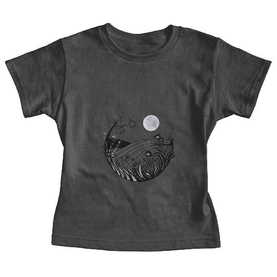 Full moon landscape Baby Tees