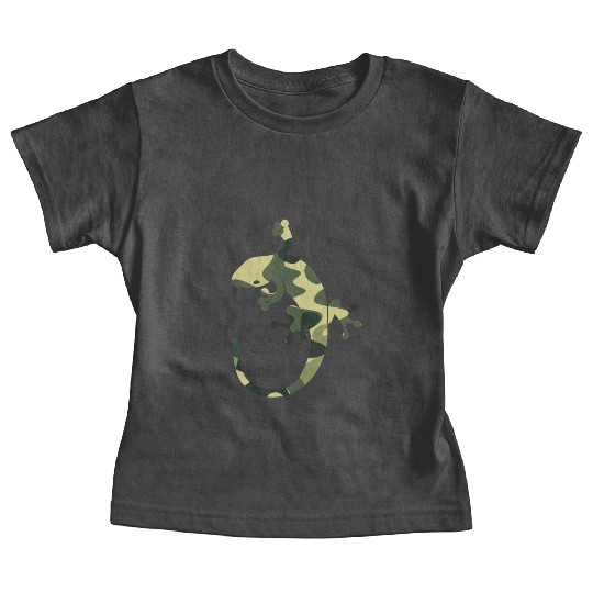 Green camouflage geico Baby Tees