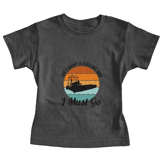Airboat Fanboat Airboating Planeboat Swamp boat Baby Tees