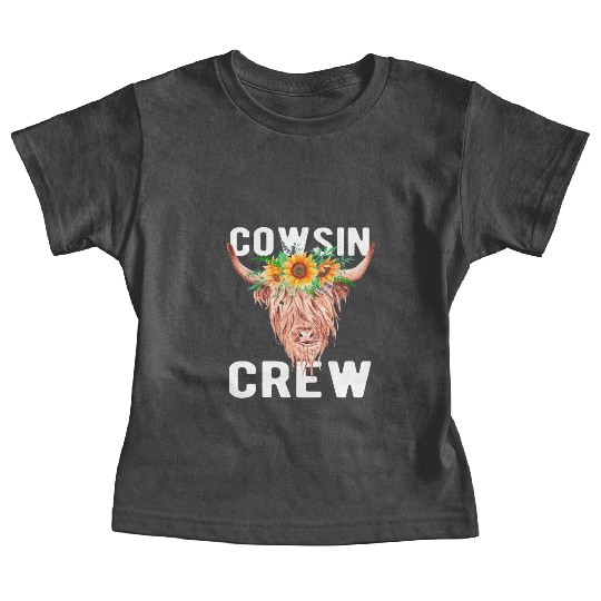 Cousin Puns Cowsin Cousin Crew Cow Farm Farmer Baby Tees