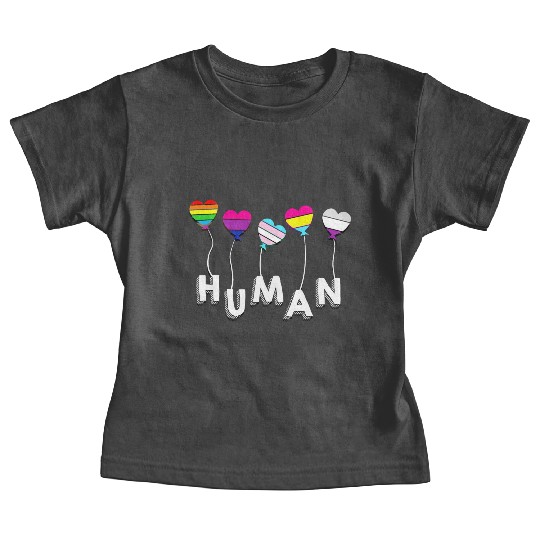Human - Gay Lesbian Bisexual Transgender Pansexual Baby Tees