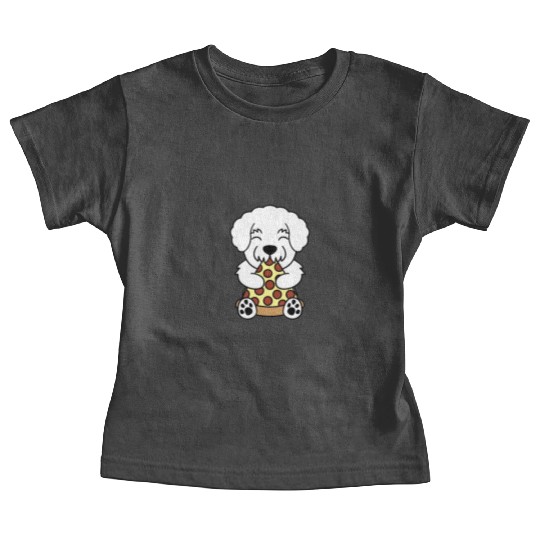 Bichon Frise Pizza Lover Baby Tees