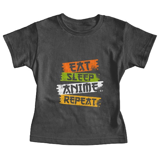 Eat Sleep Anime Repeat Japanese Manga Japan Lover Baby Tees
