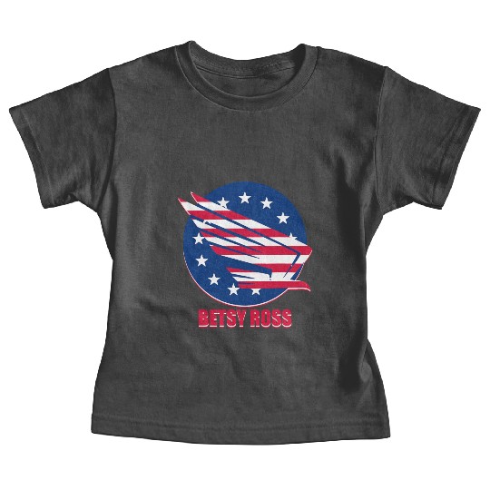 Patriotism USA Betsy Ross Flag Stars Stripes Eagle Baby Tees