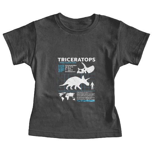 triceratops fact sheet Baby Tees
