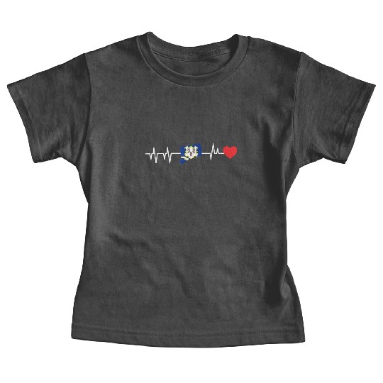 Connecticut Heartbeat Gift Baby Tees