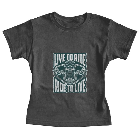 Motorcyclist Hard Rock Cross Machine Two-Wheeler Baby Tees