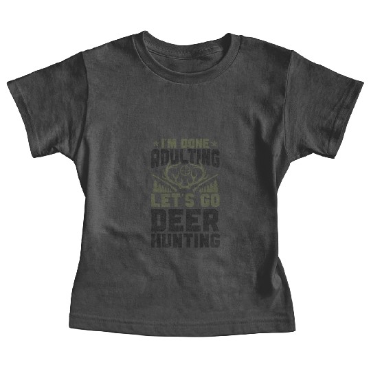 Buck Deer Hunting Hunter Vintage Baby Tees