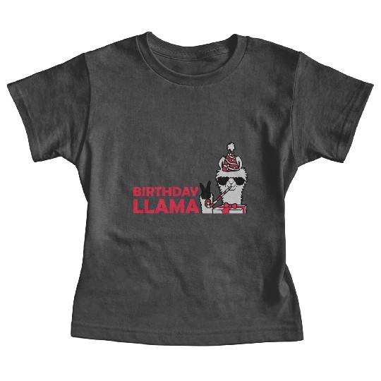 Birthday Llama No Drama Baby Tees