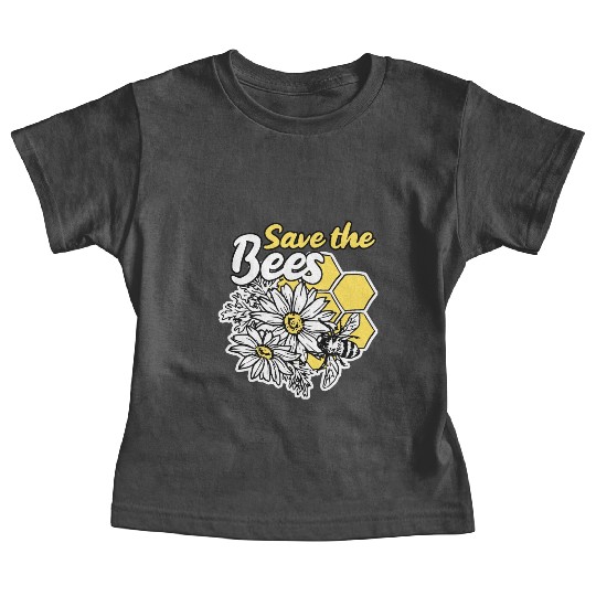 Save the bee honey bee gift idea environmental pro Baby Tees
