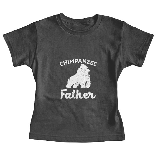 Chimpanzee Father Monkey Wildlife Animal Zookeeper Baby Tees