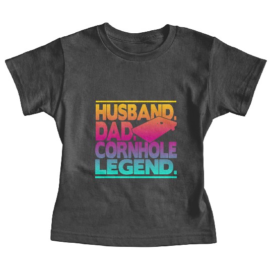Husband Dad Cornhole Legend Classic Baby Tees
