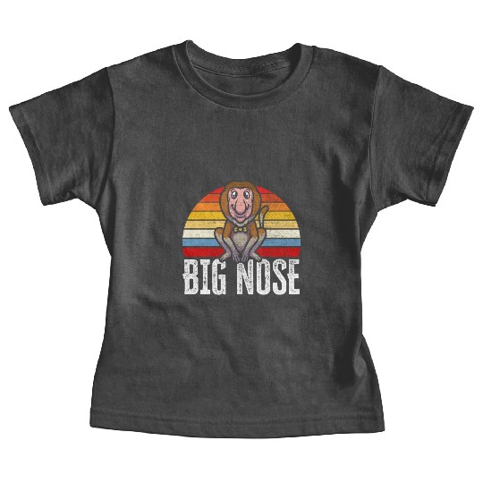 Big Nose Proboscis Monkey Ape Wildlife Zookeeper Baby Tees